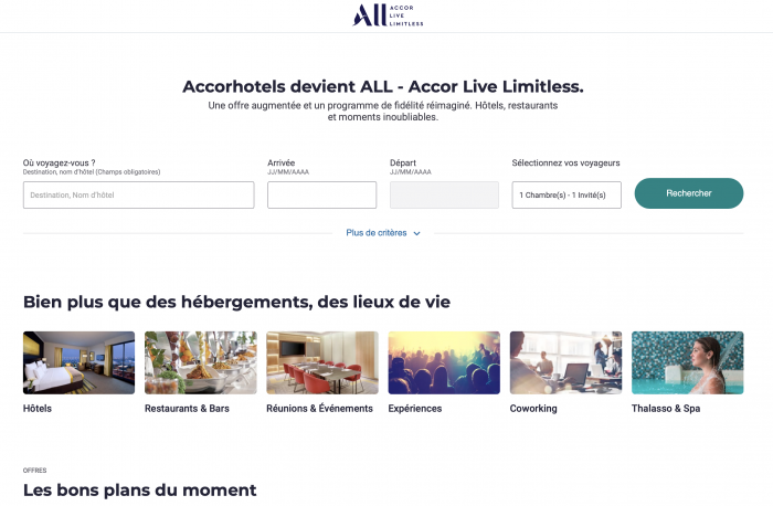 Accordhotels devient ALL - Accor Live Limitless