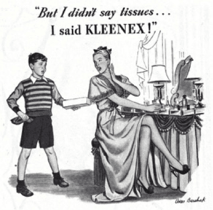 kleenex-pub-comedie Kleenex